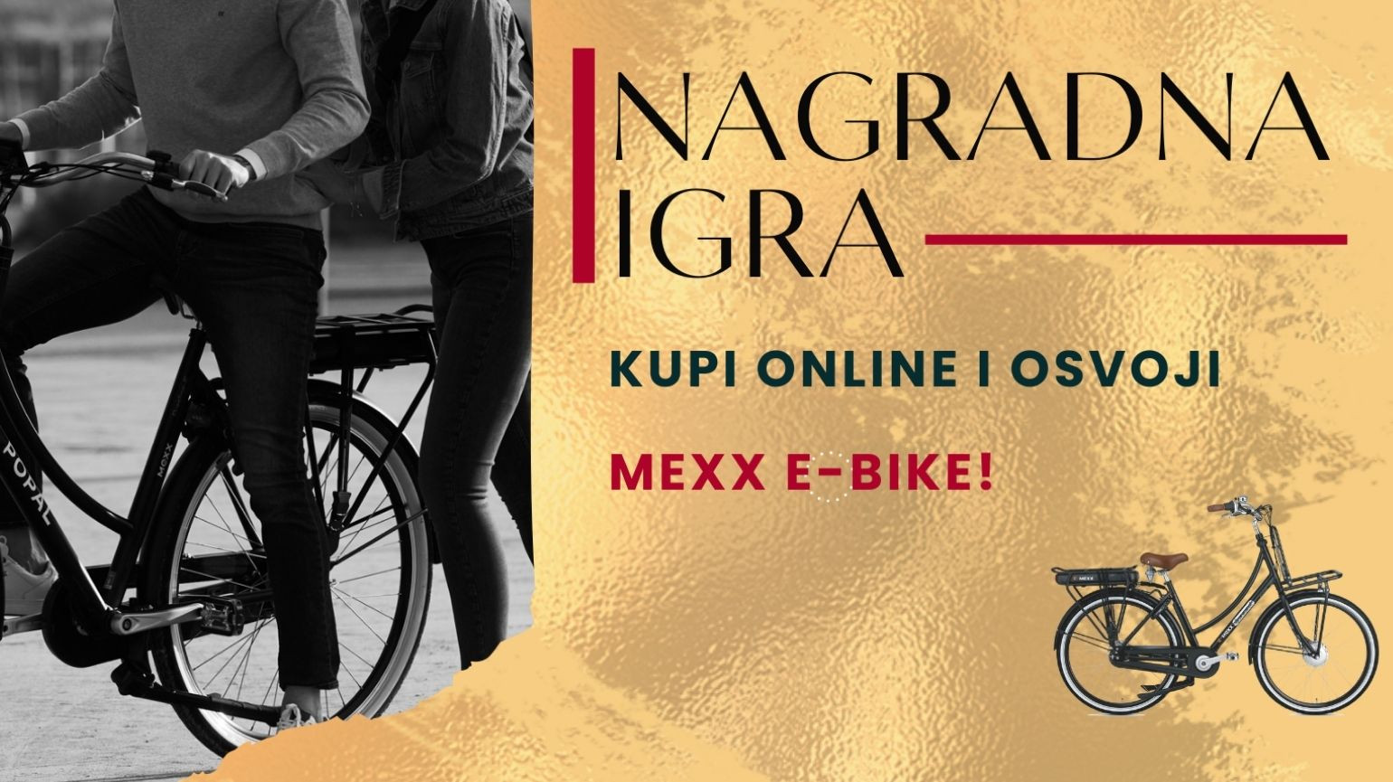 Velika nagradna igra: Kupi online i osvoji Mexx e-bike!