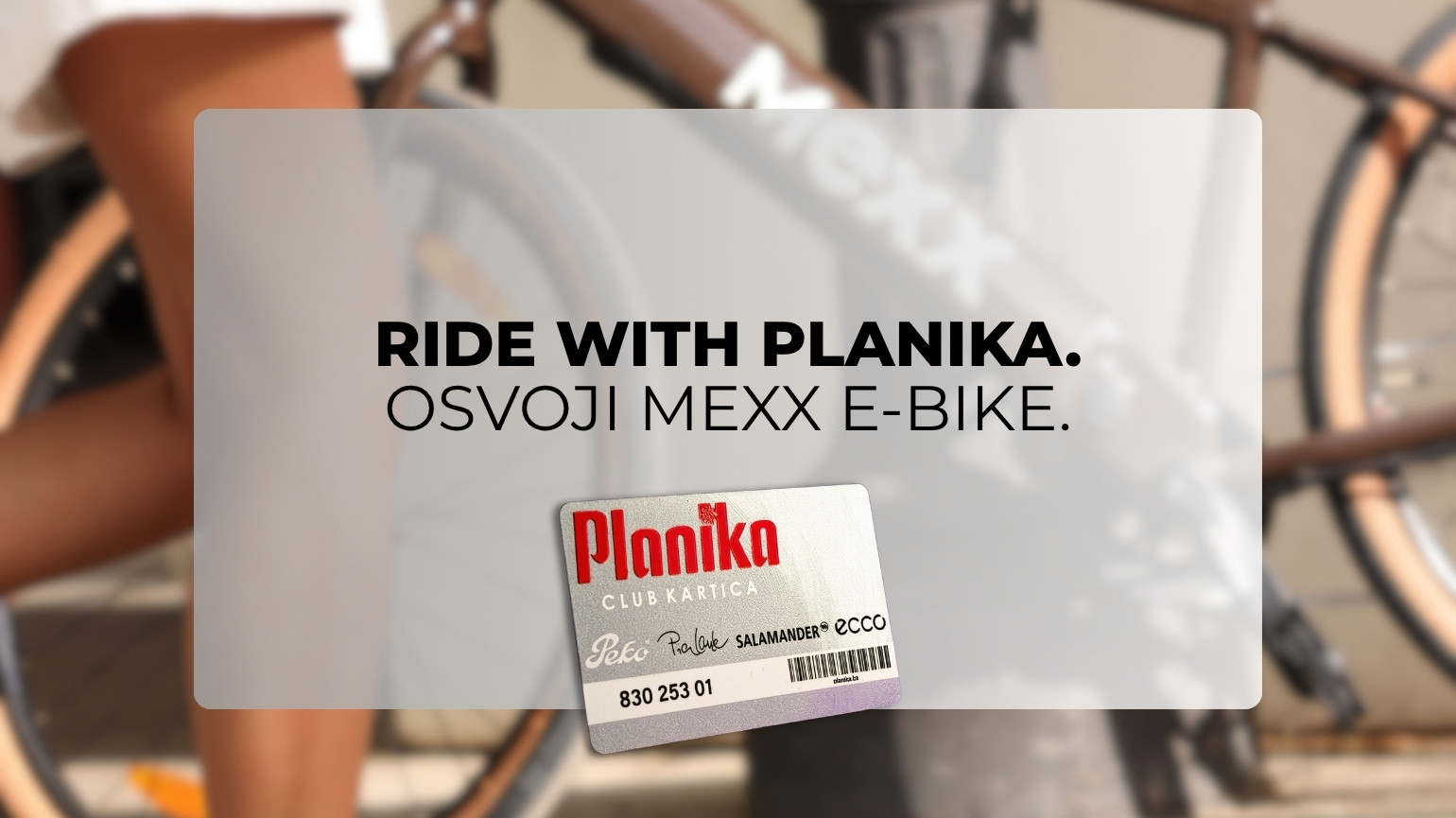 Ride with Planika - osvojite brandirani MEXX e-bike!